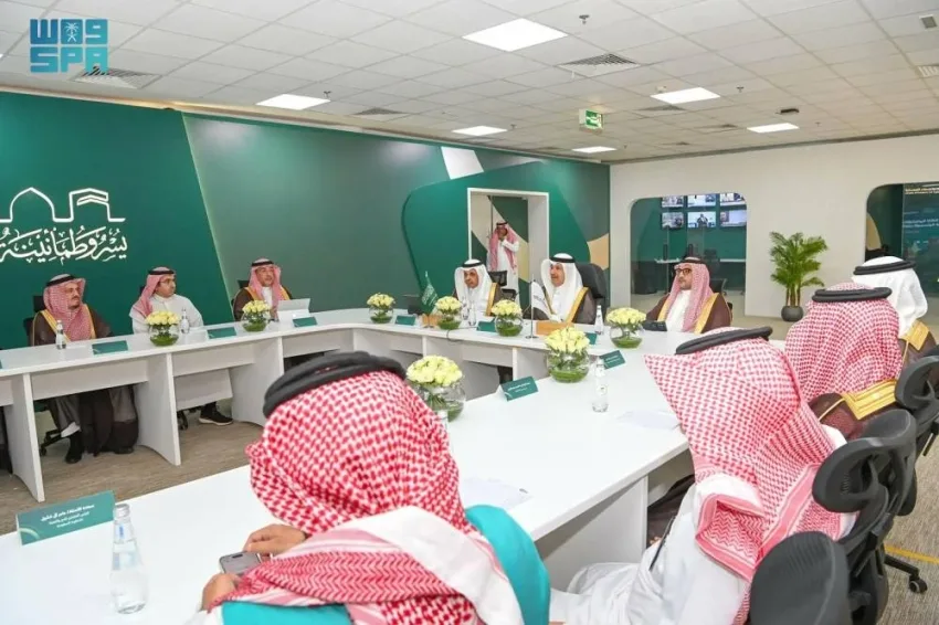 الجاسر يقود الاجتماع الرابع للجنة الإشرافية ويطلق مبادرات متميزة استعدادًا لموسم الحج. الجاسر يقود الاجتماع الرابع للجنة الإشرافية ويطلق مبادرات متميزة استعدادًا لموسم الحج.