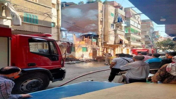 الحماية المدنية تحاول السيطرة على حريق في شقة بشارع الهرم