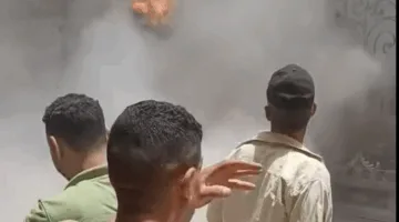 الحماية المدنية في القليوبية تتعامل مع حريق في محول كهربائي بقرية نوى |صور