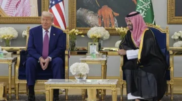 الرئيس الأمريكي يصل إلى قصر اليمامة لإجراء محادثات مع ولي العهد السعودي