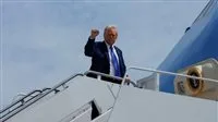 الرئيس الأمريكي يغادر أبو ظبي بعد إنهاء زيارته الخليجية