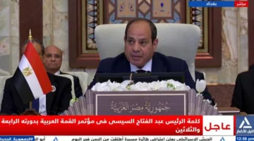 الرئيس السيسي: من الضروري تعزيز مصلحة الوطن وحل النزاعات.