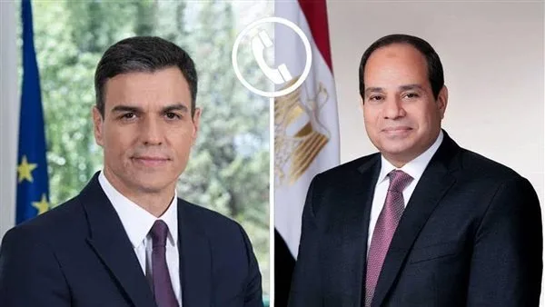 الرئيس السيسي ورئيس الوزراء الإسباني يؤكدان استنكارهم القوي للعدوان الإسرائيلي على غزة. الرئيس السيسي ورئيس الوزراء الإسباني يؤكدان استنكارهم القوي للعدوان الإسرائيلي على غزة.