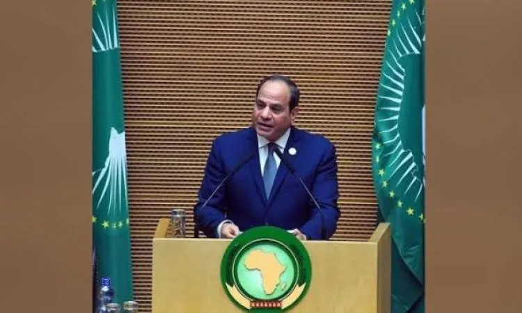 الرئيس السيسي يبرز التزام مصر بدعم جهود التنمية في جميع أنحاء إفريقيا الرئيس السيسي يبرز التزام مصر بدعم جهود التنمية في جميع أنحاء إفريقيا