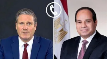 الرئيس السيسي يتلقى مكالمة من رئيس وزراء المملكة المتحدة ويؤكد معارضته لنزوح الفلسطينيين