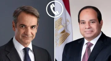 الرئيس السيسي يتلقى مكالمة من رئيس وزراء اليونان كيرياكوس ميتسوتاكيس
