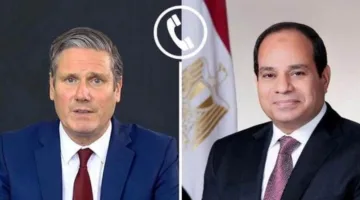 الرئيس السيسي يجري محادثة هاتفية مع رئيس وزراء المملكة المتحدة