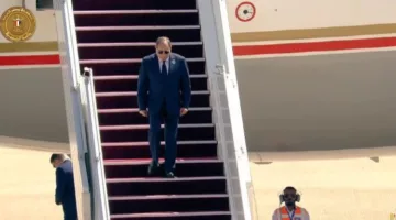 الرئيس السيسي يصل إلى بغداد لحضور القمة العربية