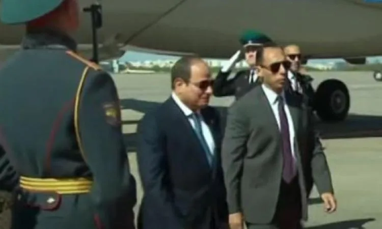 الرئيس السيسي يصل إلى موسكو للمشاركة غدا في احتفالات عيد النصر
