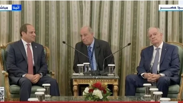 الرئيس السيسي يلتقي الرئيس اليوناني ويبحثان القضايا الإقليمية