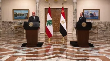 الرئيس اللبناني: لتحقيق استقرار المنطقة، يجب إقامة دولة فلسطينية ونسعى لإنشاء سوق إقليمية.