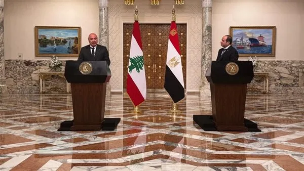الرئيس اللبناني: لتحقيق استقرار المنطقة، يجب إقامة دولة فلسطينية ونسعى لإنشاء سوق إقليمية. الرئيس اللبناني: لتحقيق استقرار المنطقة، يجب إقامة دولة فلسطينية ونسعى لإنشاء سوق إقليمية.