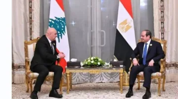 الرئيسان المصري واللبناني يناقشان طرق تعزيز التعاون المشترك
