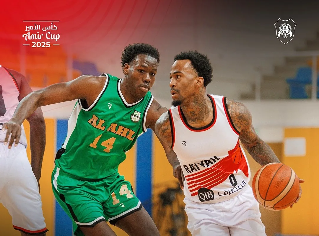 الريان يتفوق على الأهلي ويتأهل لملاقاة العربي في نهائي كأس سمو الأمير لكرة السلة. الريان يتفوق على الأهلي ويتأهل لملاقاة العربي في نهائي كأس سمو الأمير لكرة السلة.