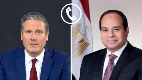 السيسي وستارمر يناقشان الوضع في غزة ومبادرات وقف إطلاق النار السيسي وستارمر يناقشان الوضع في غزة ومبادرات وقف إطلاق النار