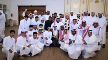 الشاب العبيدي يحتفل بزفافه في جدة.