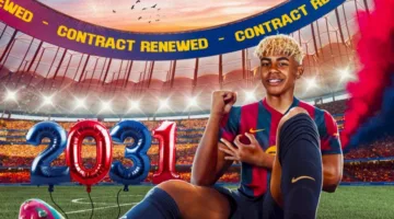 الشرط الجزائي في عقد يامال مع برشلونة
