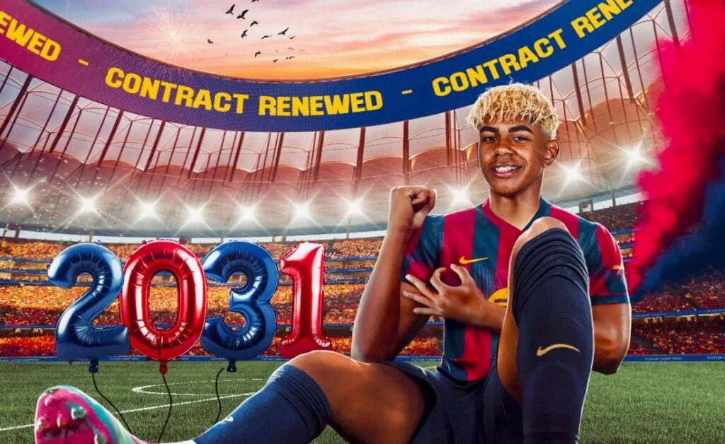 الشرط الجزائي في عقد يامال مع برشلونة الشرط الجزائي في عقد يامال مع برشلونة