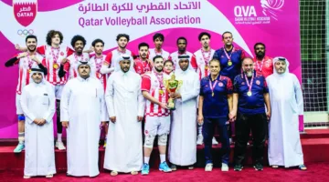 العربي يتوج بلقب كأس الشباب في كرة الطائرة
