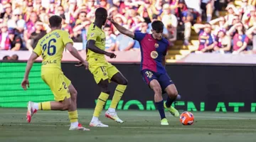 “الغواصات في دوري الأبطال”: برشلونة يتعرض للخسارة أمام فياريال خلال احتفالهم بالدوري