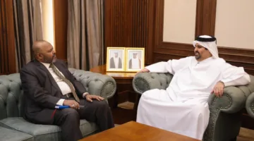 القائم بأعمال الرئيس التنفيذي للمؤسسة القطرية للإعلام يلتقي بمسؤولي سفارتي لبنان والسودان