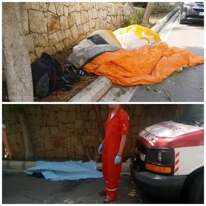 القصة الكاملة لحادث سقوط شاب أثناء ممارسة رياضة الطيران الحر في لبنان.
