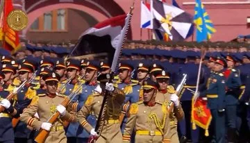 القوات المسلحة المصرية تشارك فى العرض العسكرى بموسكو