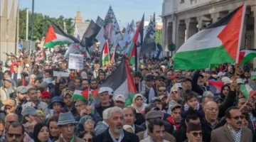 المئات من المغاربة يطلبون من الدول العربية والإسلامية دعم فلسطين