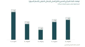 المركزي يعلن: توقعات بنمو 4.8% للاقتصاد المصري في السنة المالية المقبلة