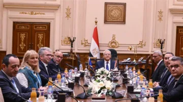 المستشار الدكتور حنفي جبالي يجتمع مع وفد العلاقات مع دول المشرق في البرلمان الأوروبي