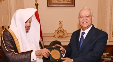 المستشار حنفي جبالي يستقبل رئيس مجلس الشورى في المملكة العربية السعودية