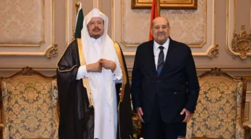 المستشار عبدالوهاب عبدالرازق يرحب برئيس مجلس الشورى السعودي