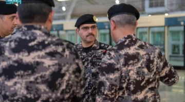 المغيصيب يقوم بجولة ميدانية لتفقد جهود القوات في خدمة الحجاج.