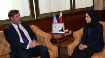 الممثل الدائم لقطر في الأمم المتحدة يلتقي بنائب رئيس شركة مايكروسوفت