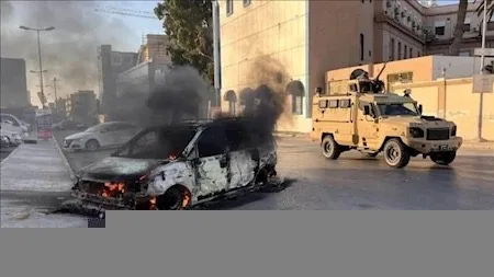 المنظمة العربية لحقوق الإنسان تدين المواجهات في ليبيا وتطالب حكومة طرابلس بتحمل مسؤولياتها لحماية المدنيين. المنظمة العربية لحقوق الإنسان تدين المواجهات في ليبيا وتطالب حكومة طرابلس بتحمل مسؤولياتها لحماية المدنيين.