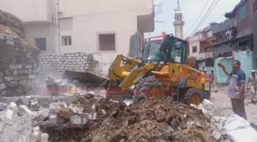 الموجة 26 تقوم بتنفيذ 13 قرار إزالة على مساحة 1035 متر مربع في كفر الشيخ
