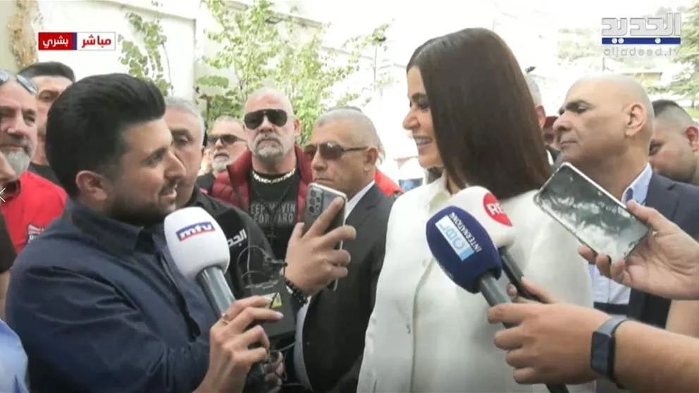 النائب ستريدا جعجع من بشرّي: "بدنا نبعت للحكيم وردة".. وماذا قالت لمراسل الجديد؟ (فيديو)