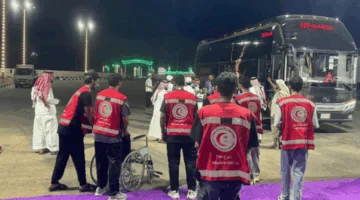 الهلال الأحمر في نجران يوفر خدمات صحية للحجاج الوافدين من منفذ الوديعة