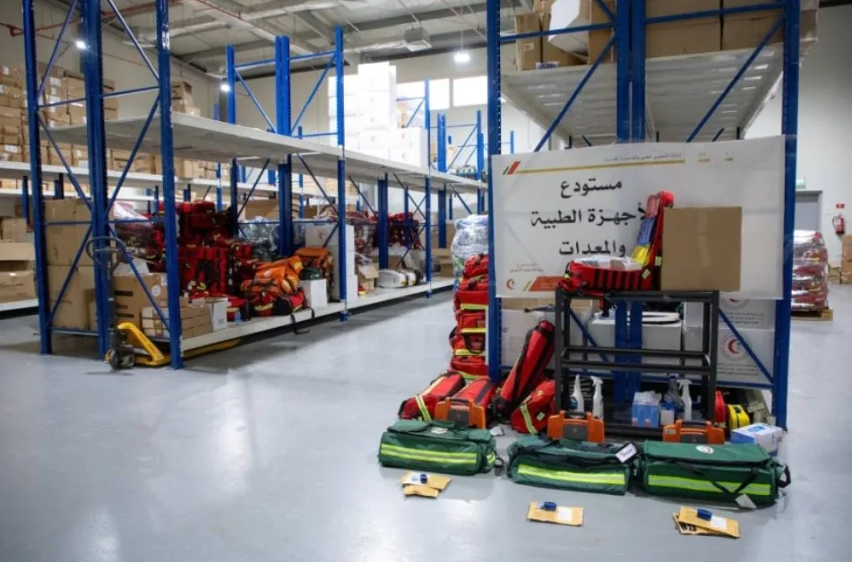 الهلال الأحمر يعزز استعدادات موسم الحج من خلال 14.5 مليون وحدة من المستلزمات الطبية والتموينية الهلال الأحمر يعزز استعدادات موسم الحج من خلال 14.5 مليون وحدة من المستلزمات الطبية والتموينية