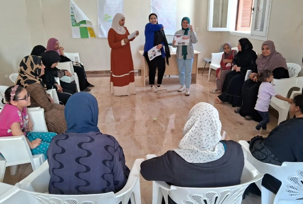 الهيئة الوطنية للمرأة تستمر في المرحلة الثانية من ورش تدريب التثقيف المالي في قرى شربين بالدقهلية. الهيئة الوطنية للمرأة تستمر في المرحلة الثانية من ورش تدريب التثقيف المالي في قرى شربين بالدقهلية.