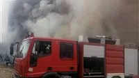 اندلاع حريق في فرن عيش في عين شمس أدى إلى اشتعال النار في أجزاء من المبنى