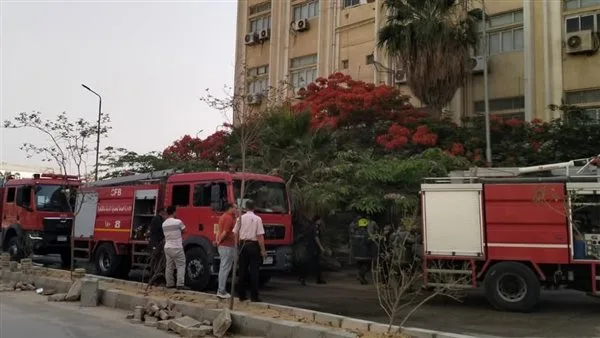 اندلاع حريق في كلية العلوم بجامعة الأزهر اندلاع حريق في كلية العلوم بجامعة الأزهر