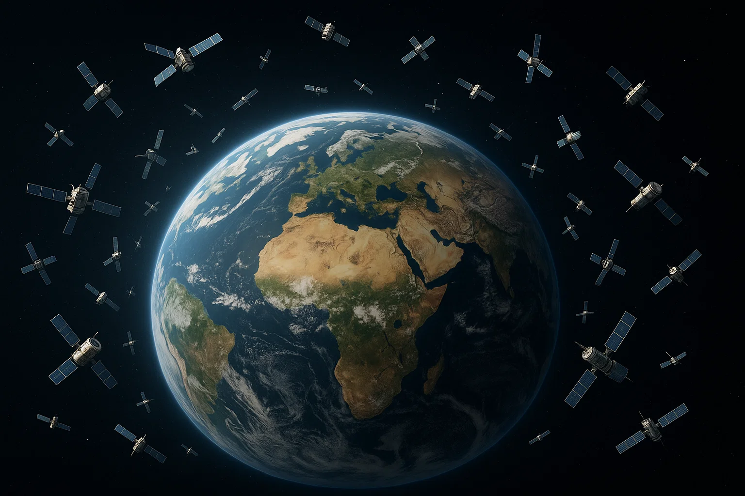 باحثون ينذرون بفوضى الأقمار الصناعية في الفضاء باحثون ينذرون بفوضى الأقمار الصناعية في الفضاء
