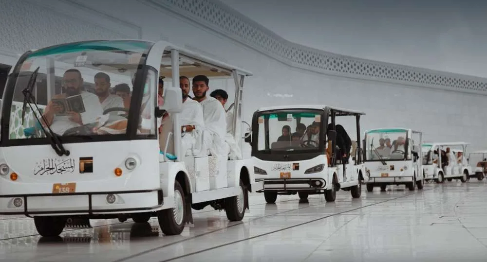 بالإنفوجراف: كيف تستفيد من خدمة العربات الكهربائية أثناء مناسك الحج؟ بالإنفوجراف: كيف تستفيد من خدمة العربات الكهربائية أثناء مناسك الحج؟