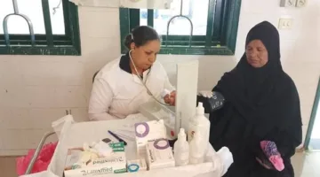بالصور.. إنطلاق فعاليات القافلة الطبية لفحص المواطنين غرب الأقصر
