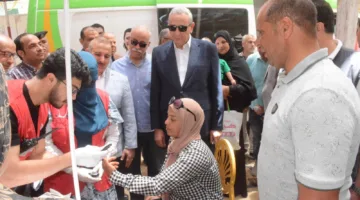 بالصور.. محافظ الغربية يطلق أكبر حملة خدماتية في مركز قطور