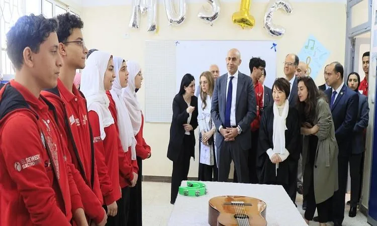 بالصور.. وزير التعليم ونظيرته اليابانية يتفقدان مدرسة السويدي للتكنولوجيا
