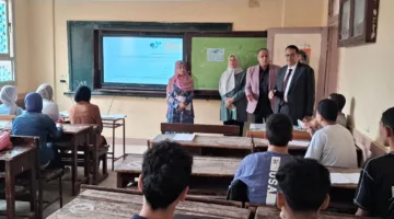 بالصور… وكيل التعليم في الغربية يوجه بزيادة مراجعة المناهج في مدارس السنطة