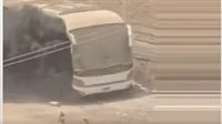 بالفيديو | حريق في حافلة مدرسة الحسام الدولية بحدائق الأهرام.. كل التفاصيل هنا