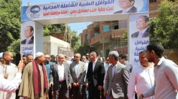 بالمصورات… محافظ المنيا يشارك في فعاليات قافلة طبية مجانية في مغاغة بتنظيم مؤسسة أبو حتة